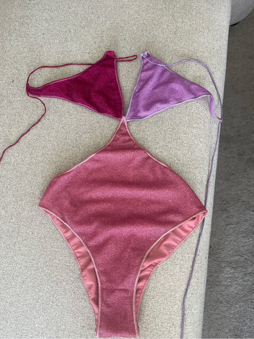 Oséree Lumière Cut Out Bathing Suit // Size S